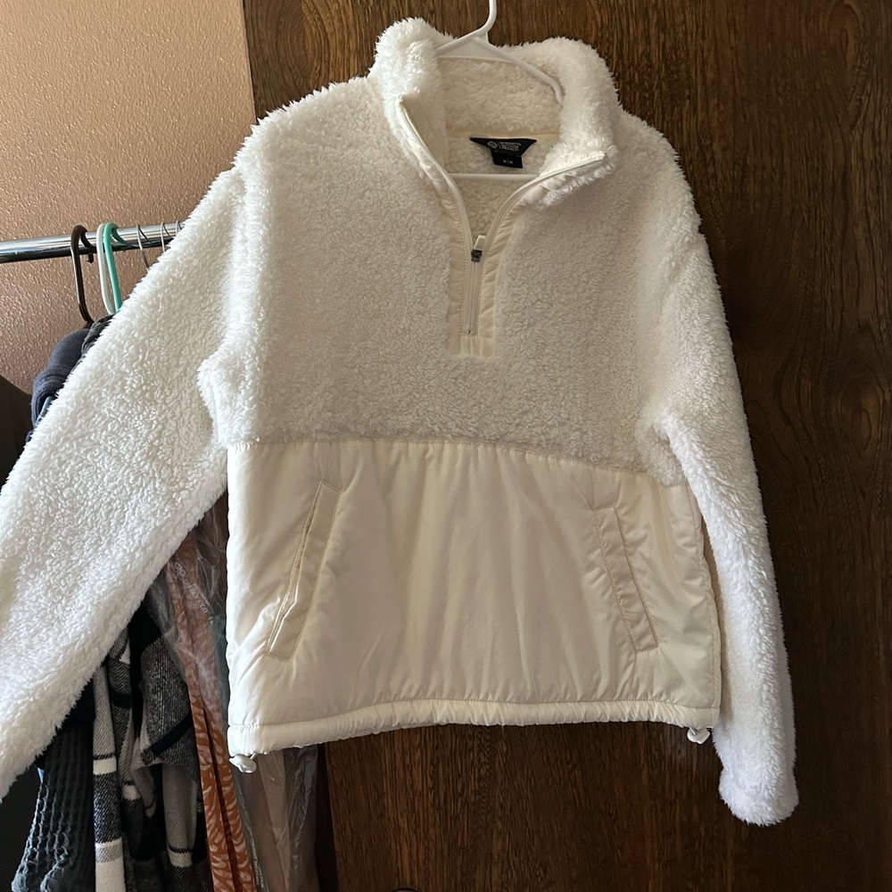 Mondetta Cream Sherpa Quarter-Zip Pullover